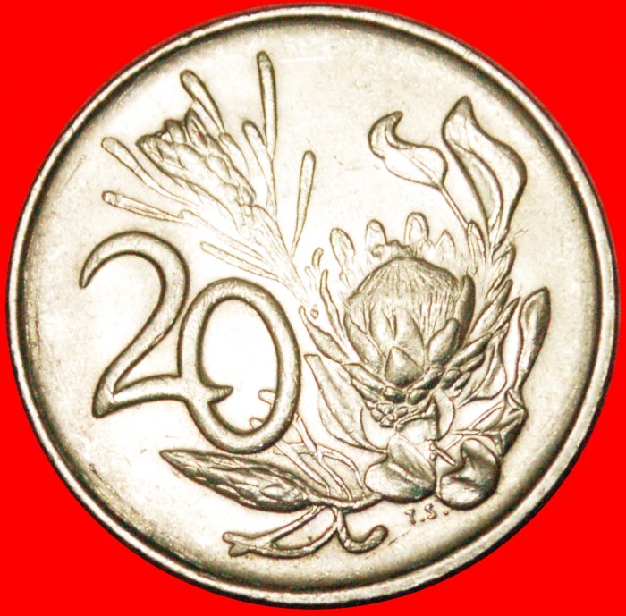  · PROTEA FLOWER: SOUTH AFRICA ★ 20 CENTS 1988! LOW START ★ NO RESERVE!   