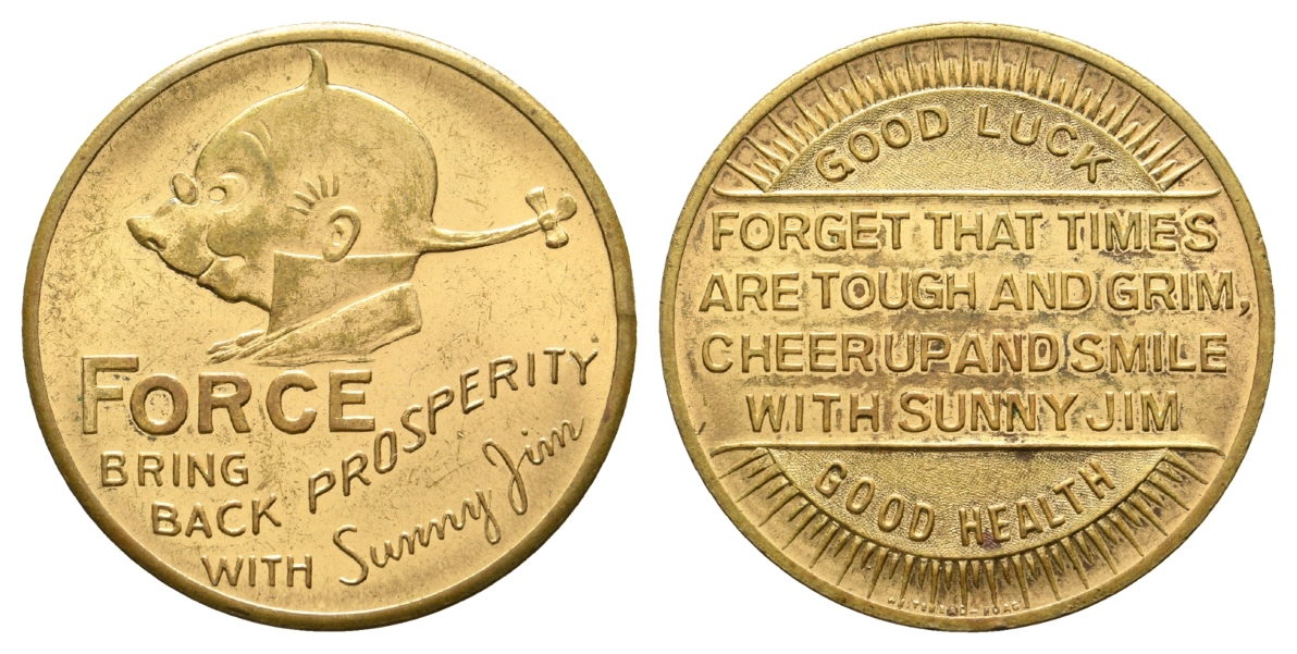  England, Medaille o.J.; vergoldet, 11,10 g, Ø 31,6 mm   