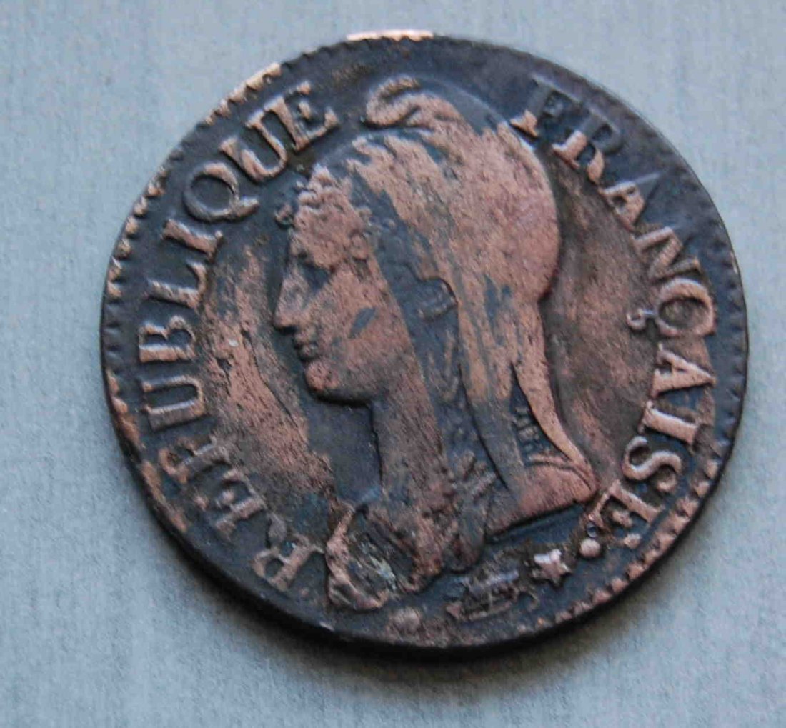  5 Centimes 1799 Frankreich cinq. centimes LÁN 8 AA Erhaltung!!   