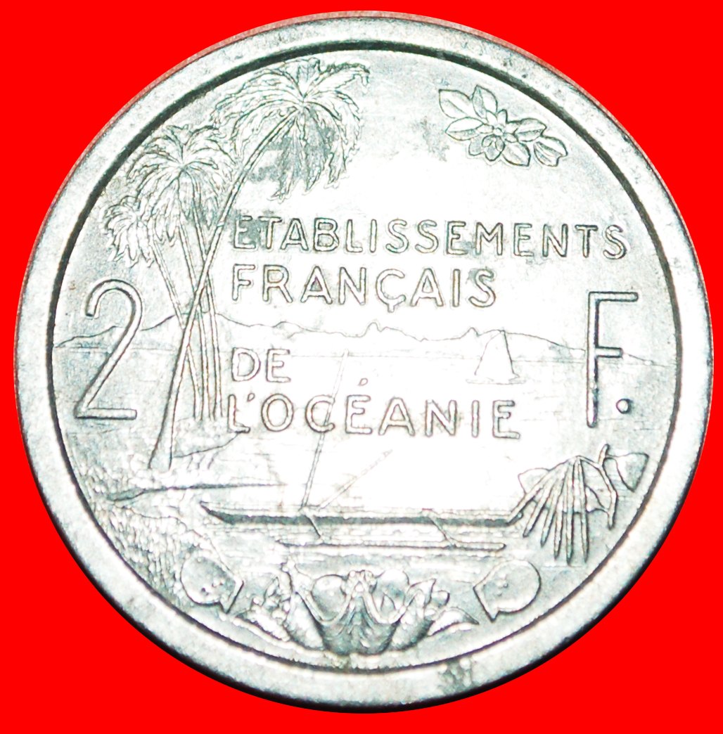  · FRANCE: FRENCH OCEANIA ★ 2 FRANCS 1949 SHIPS! LOW START ★ NO RESERVE!   