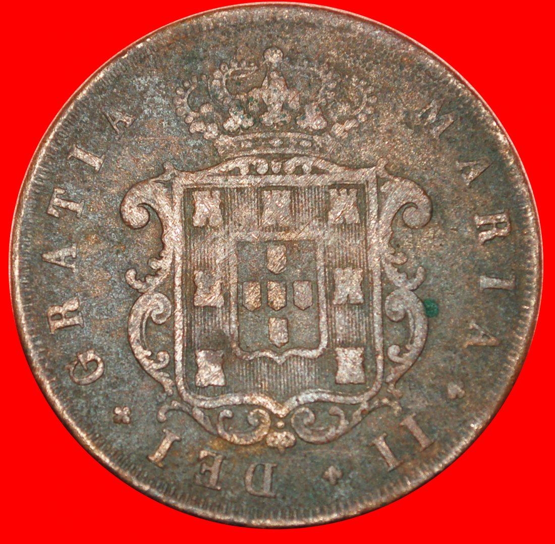  · MARIA II. (1834-1853): PORTUGAL ★ 20 REIS 1849! TYP (1847-1853) OHNE VORBEHALT!   