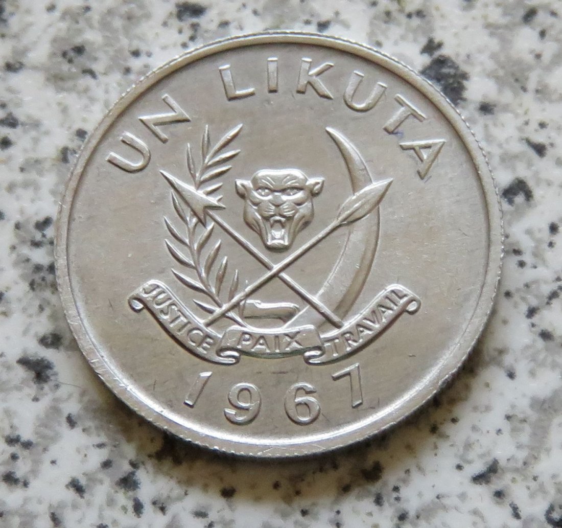  Kongo 1 Likuta 1967, Randfehler   