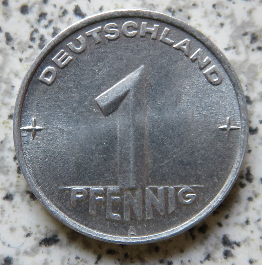  DDR 1 Pfennig 1952 A, funz/unz   