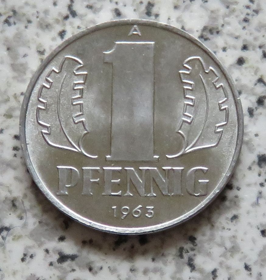 DDR 1 Pfennig 1963 A, bfr.   
