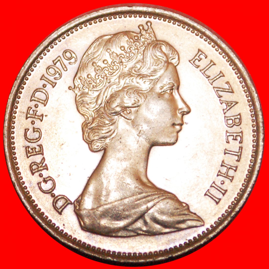  • LION (1968-1981): GREAT BRITAIN ★ 10 NEW PENCE 1979 MINT LUSTER! LOW START ★ NO RESERVE!   