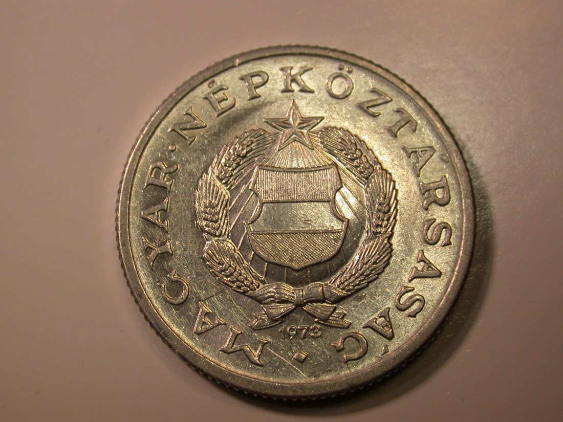  E27 Ungarn  1 Forint 1973 in vz     Originalbilder   