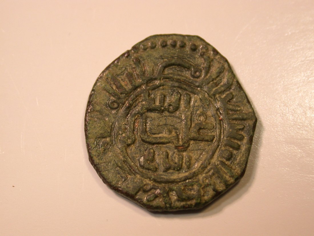  E28  Sizilien Wilhelm 1166-1189 Mezzo Follaro 1,07 gr. in ss  Originalbilder   