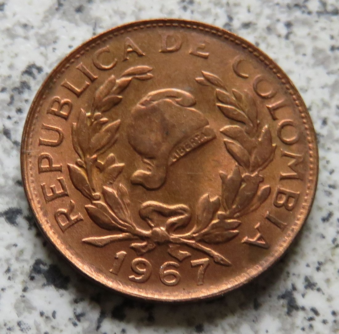  Columbien 5 Centavos 1967   
