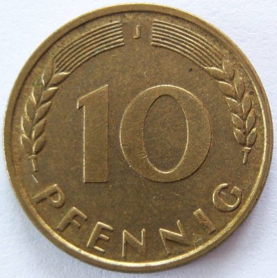  BRD 10 Pfennig 1950 J vz-unc   