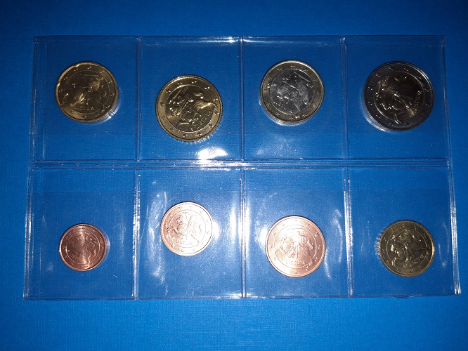 Litauen KMS lose - 8 Münzen 1 cent - 2 EURO 2015 bankfrisch