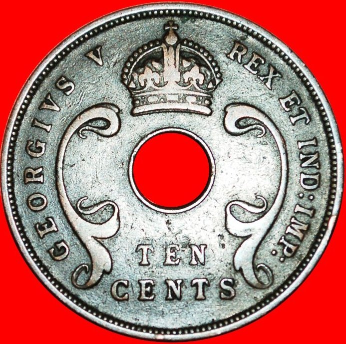  • GREAT BRITAIN TUSKS: EAST AFRICA ★ 10 CENTS 1923! George V (1911-1936) LOW START★ NO RESERVE!   