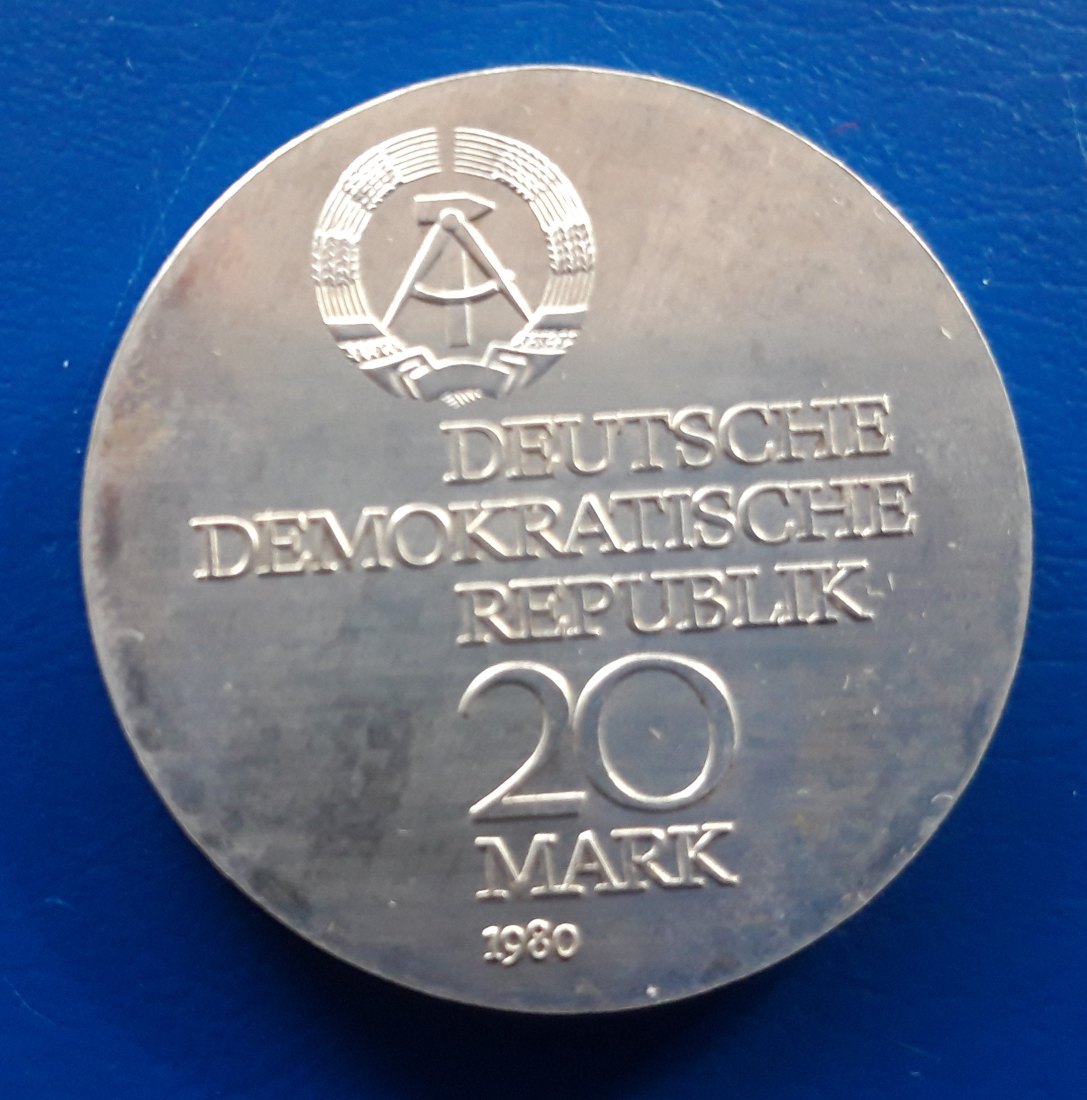DDR Ernst Abbe 20 Mark 1980 stgl.
