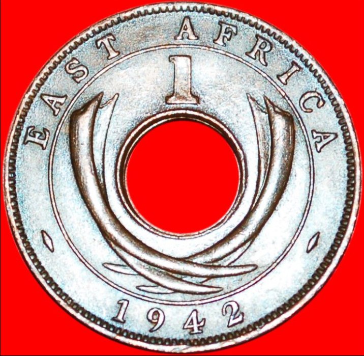  * GREAT BRITAIN HOLE: EAST AFRICA ★ 1 CENT 1942 WITHOUT I INDIA! LOW START★ NO RESERVE!   