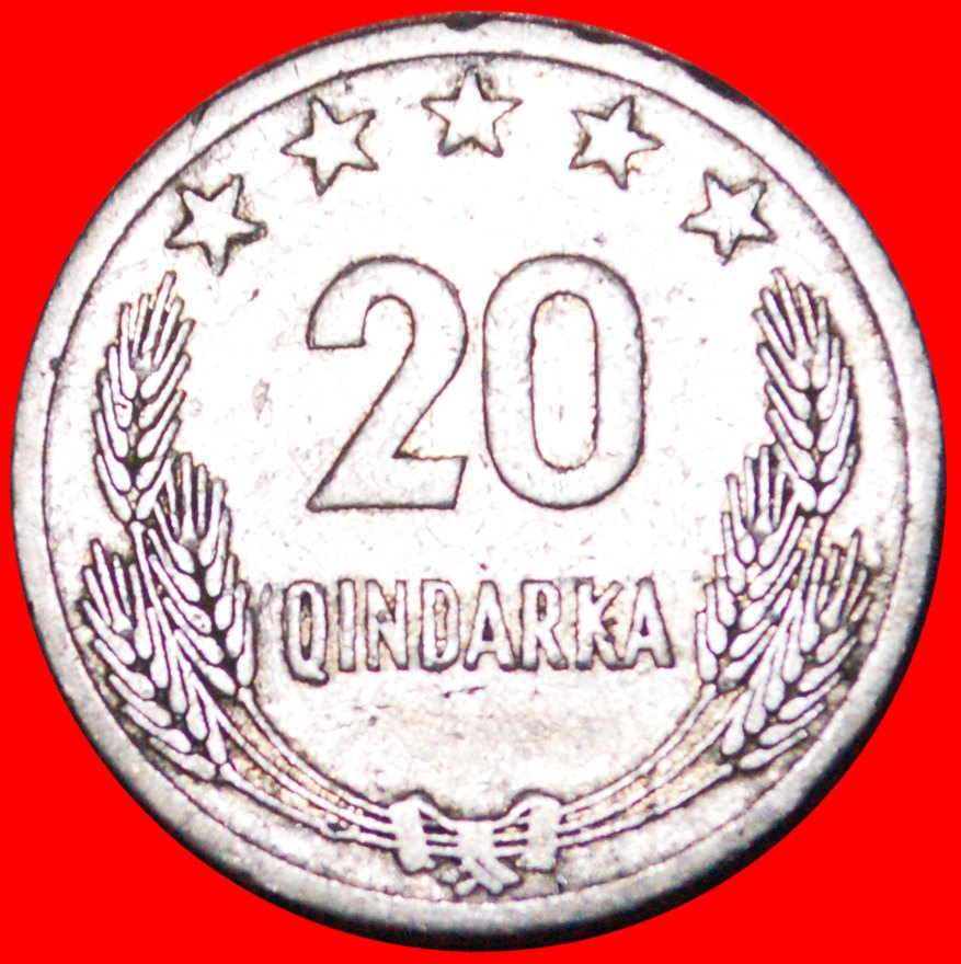  • SOZIALISTISCHE VOLKPREPUBLIK (1945-1990): ALBANIEN ★ 20 QINDARKA 1964! OHNE VORBEHALT!   