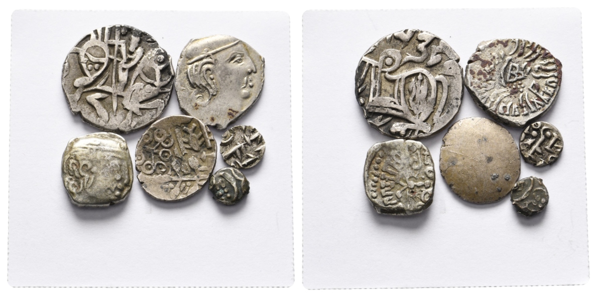  Indien; 6 Kleinmünzen   
