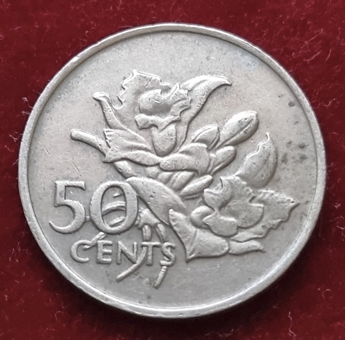  10400(30) 50 Cents (Seychellen) 1977 in  .................................... von Berlin_coins   