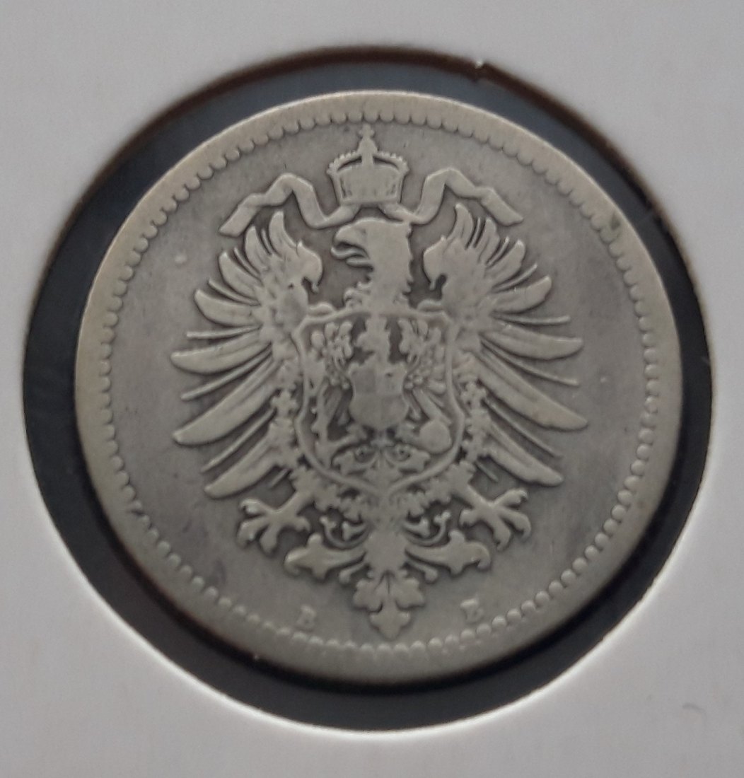 Deutschland - Kaiserreich  50 Pfennig 1875 B ss