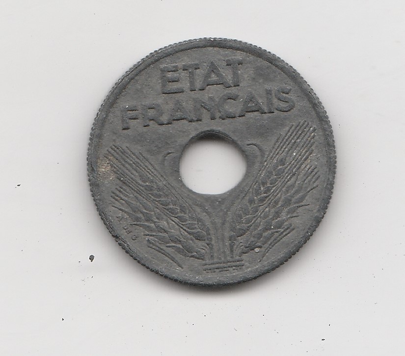  10 Centimes Frankreich 1942 Zink (M609)   