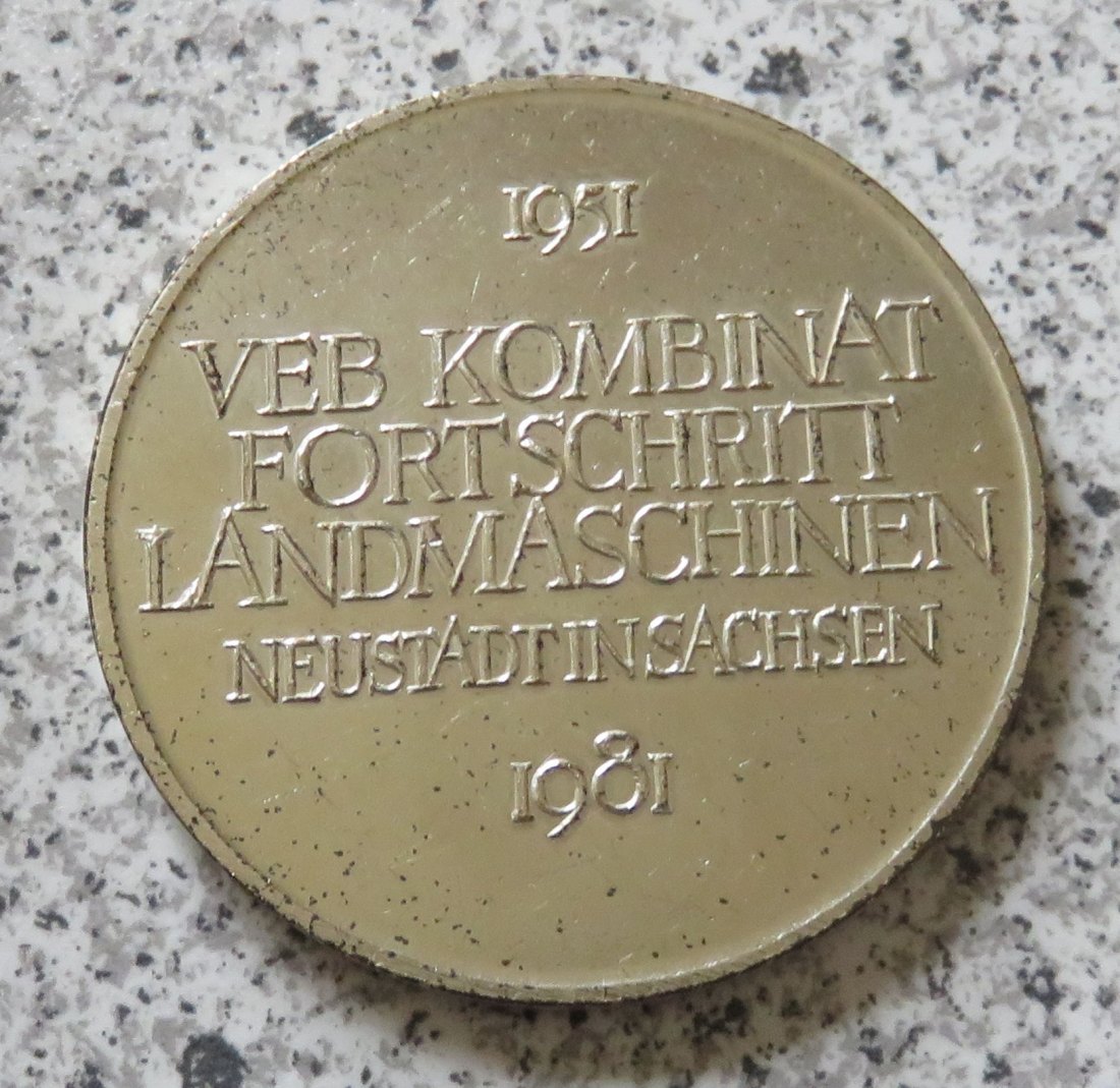  VEB Kombinat Fortschritt Landmaschinen Neustadt in Sachsen 1981   