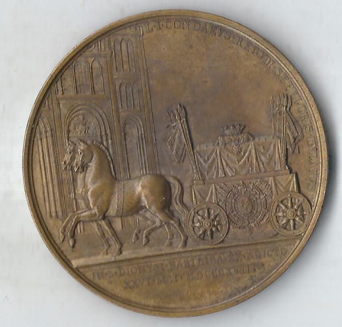  Medaillen France Ludwig XVIII 1818 45,96 Gramm Bronze R Goldankauf Koblenz Frank Maurer F992   