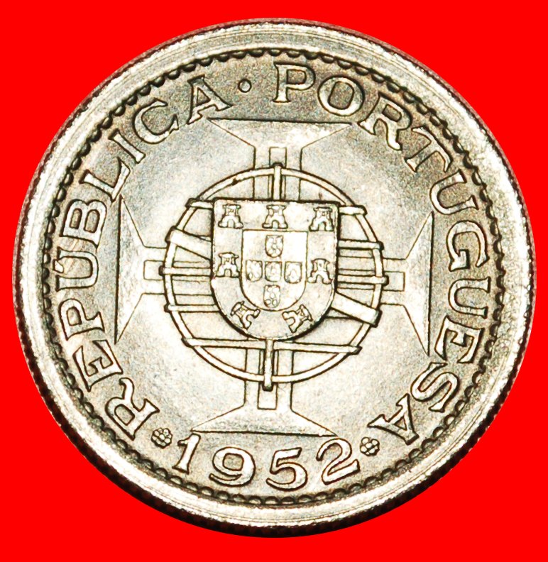  • PORTUGAL: GUINEA ★ 2,5 ESCUDOS 1952 UNGEWÖHNLICH STG! ALFONS V. (1438-1481) OHNE VORBEHALT!   
