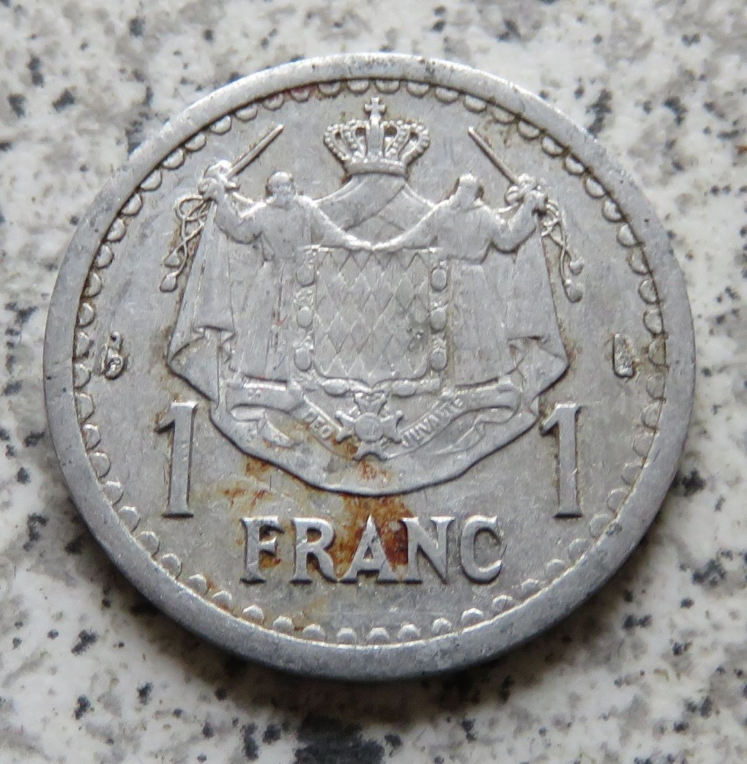  Monaco 1 Franc 1943 (2)   