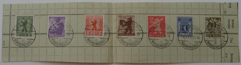  1946, Germany, Allied Occupation, Philatelic sheet: Stadt Berlin/Berlin Bear   