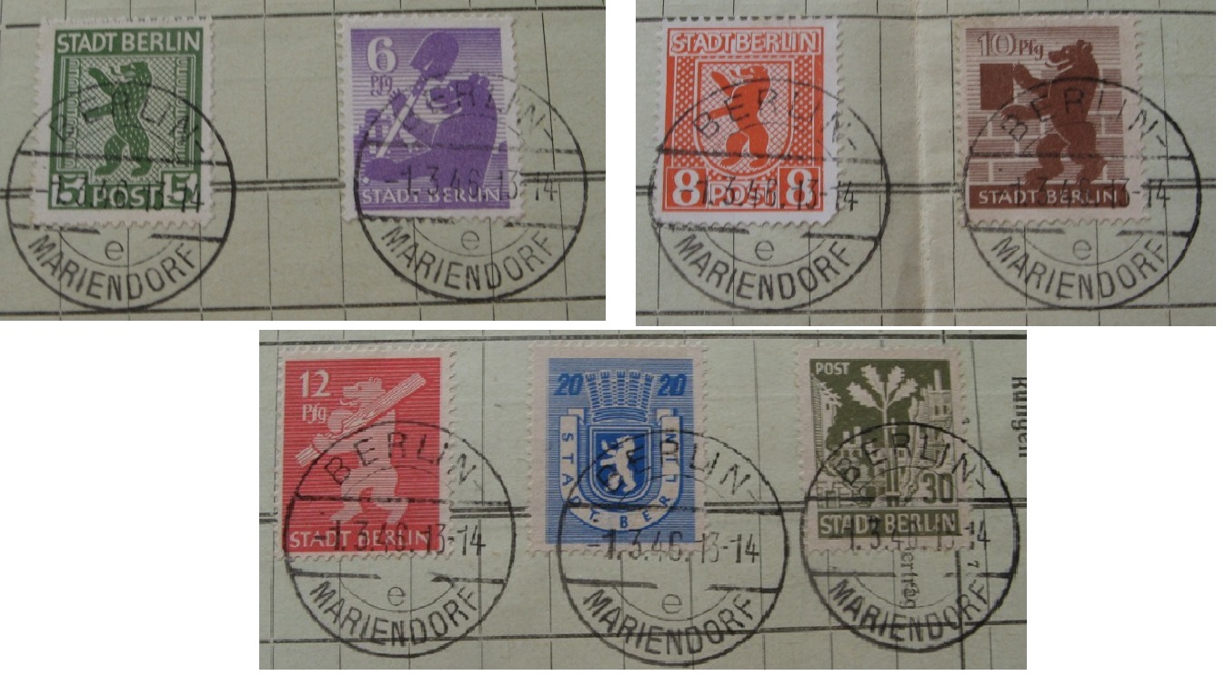  1946, Germany, Allied Occupation, Philatelic sheet: Stadt Berlin/Berlin Bear   