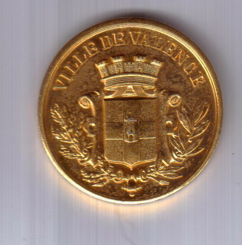 Schützen Medaille Frankreich Ville de Valence vergoldet   