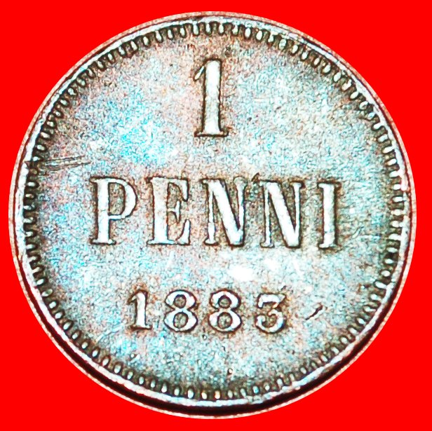  + ALEXANDER III (1881-1894): FINLAND russia, the USSR in future★1 PENNY 1883★LOW START ★ NO RESERVE!   