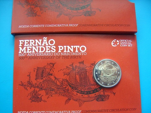 Portugal Fernao Mendes Pinto - in Coincard/Blister 2 EURO CC 2011 PP