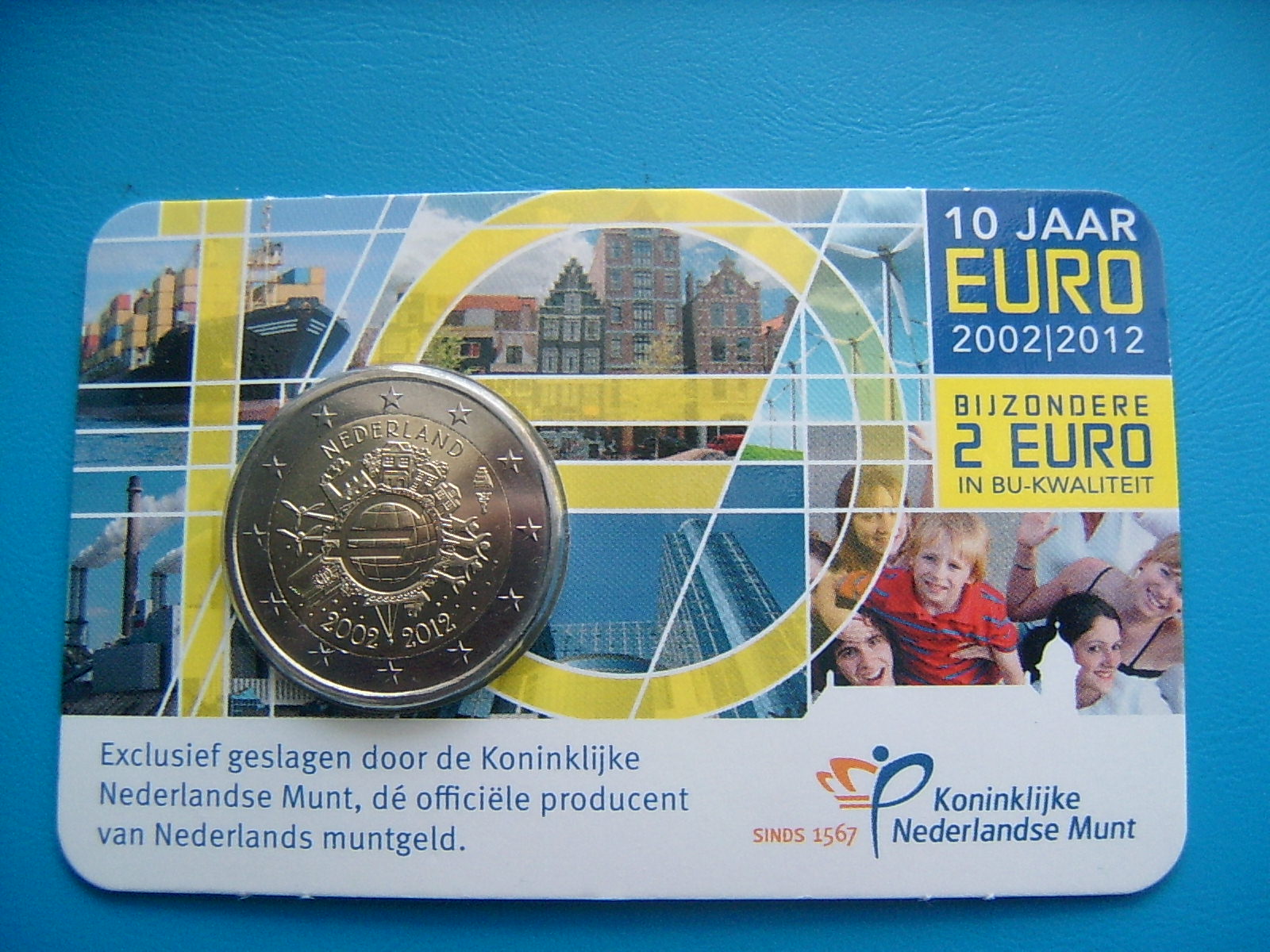 Niederlande 10 Jahre Euro Bargeld - in Coincard 2 EURO CC 2012 BU