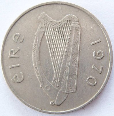  IRLAND IRELAND 5 Pence 1970 K-N ss-vz   