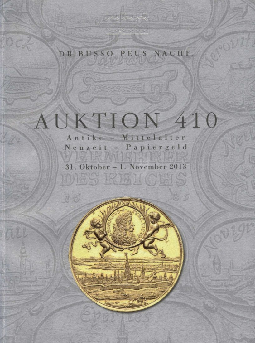  Busso Peus (Frankfurt) Auktion 410 (2013) Medaillensammlung Brockmann Mittelalter Denare &Brakteaten   