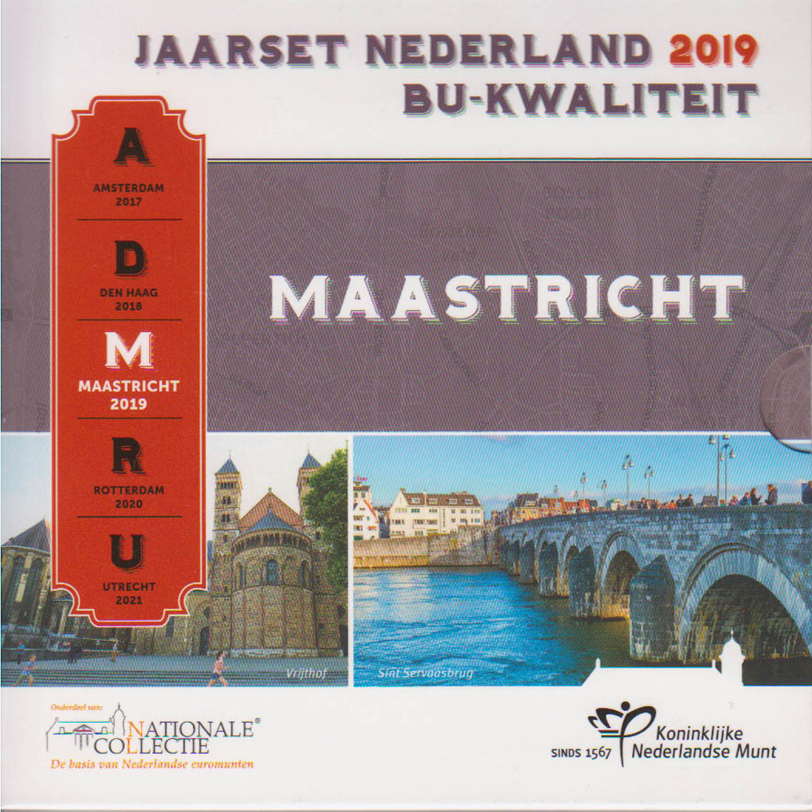  Offiz. KMS Niederlande *Städte in den Niederlanden - Maastricht* 2019 nur 12.500St! Mz Brücke!   