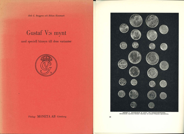  Berggren, Erik G. und Kinnmark, Hakan; Gustav V:s mynt; Göteborg 1968   