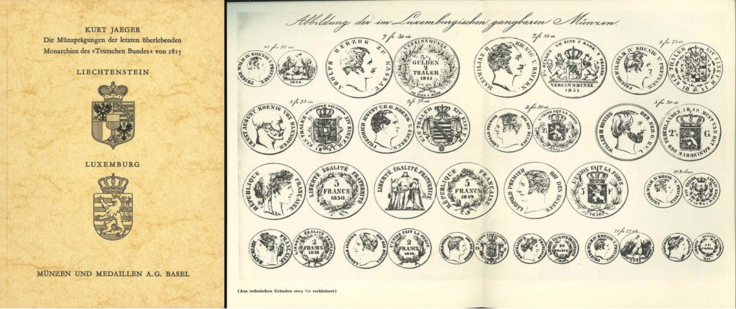  Jaeger, Kurt; Die Münzprägungen der letzten überlebenden Monarchien des Teutschen Bundes von 1815;   