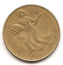  Italien 200 Lira 1981 #158   