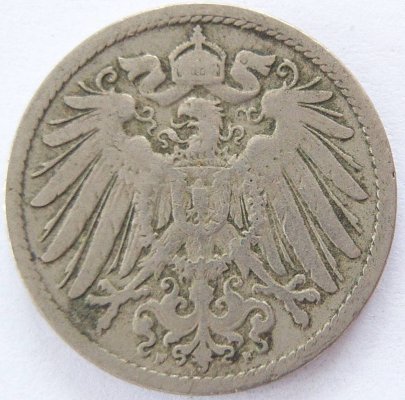  Deutsches Reich 10 Pfennig 1893 F K-N s   