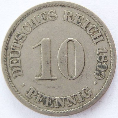  Deutsches Reich 10 Pfennig 1899 J K-N s+   
