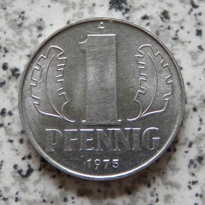  DDR 1 Pfennig 1975, besser   