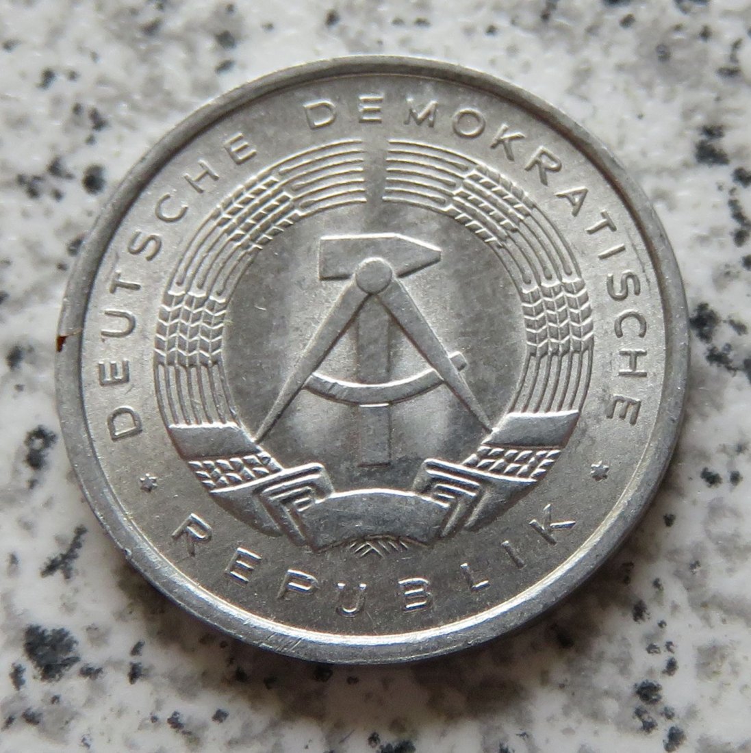  DDR 1 Pfennig 1980, Erhaltung   