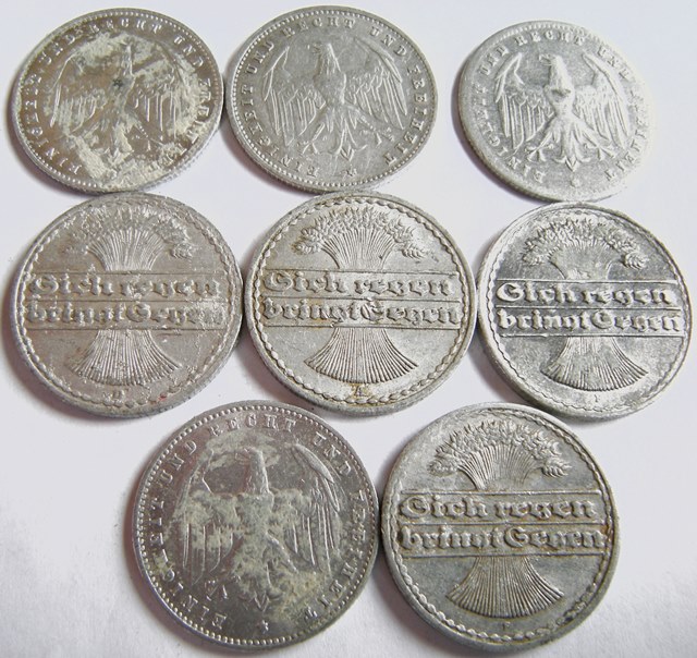  Weimar, 8 Münzen   