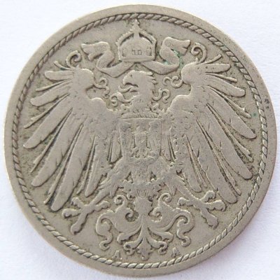  Deutsches Reich 10 Pfennig 1901 A K-N s-ss   