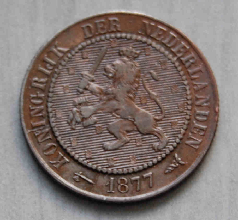  2 1/2 Cent 1877 Niederlande  VZ !!! KM 108   