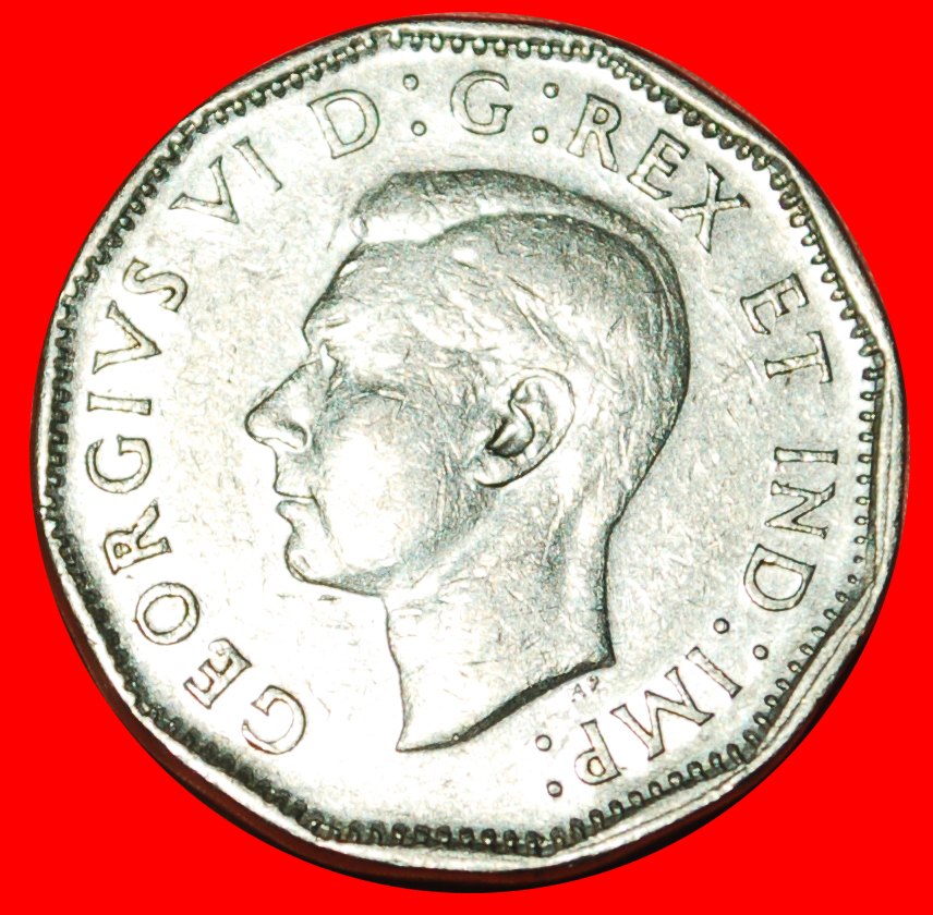  * MAPLE LEAF (1948): CANADA ★ 5 CENTS 1947! GEORGE VI (1937-1952) LOW START ★ NO RESERVE!   