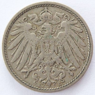  Deutsches Reich 10 Pfennig 1908 E K-N ss   
