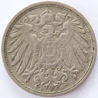  Deutsches Reich 10 Pfennig 1911 D K-N ss   