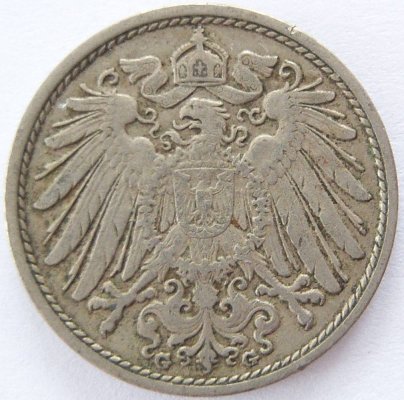 Deutsches Reich 10 Pfennig 1911 G K-N ss   