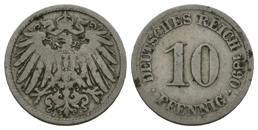  Kaiserreich; Kleinmünze 1890   